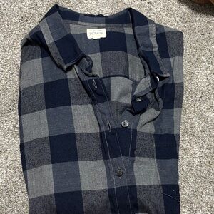 J.Crew Checkered Shirt in Dark Blue and Charcoal
